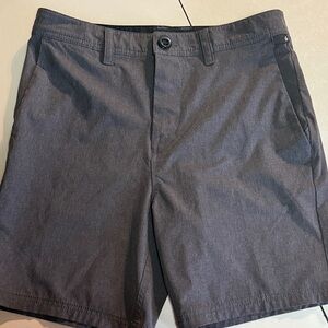 Volcom Men's 29 Charcoal Flat Front Shorts